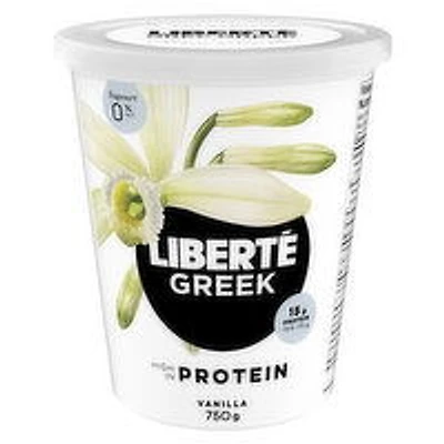 Liberte - Greek Yogurt High Protein- Vanilla 0% M.F., 750 Gram