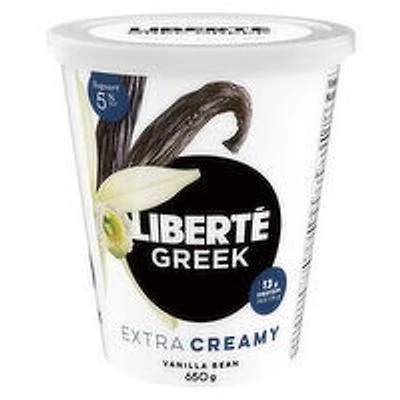Liberte - Greek Yogurt Extra Creamy Vanilla Bean 5% M.F., 650 Gram