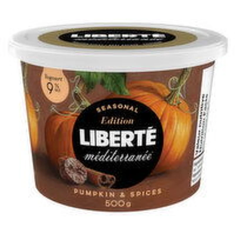 Liberte - Mediterranee 9% Yogurt - Pumpkin & Spices, 500 Gram
