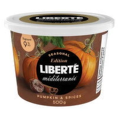 Liberte - Mediterranee 9% Yogurt - Pumpkin & Spices, 500 Gram