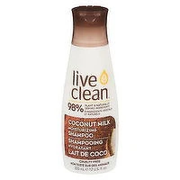 Live Clean - Moisturizing Shampoo - Coconut Milk, 350 Millilitre