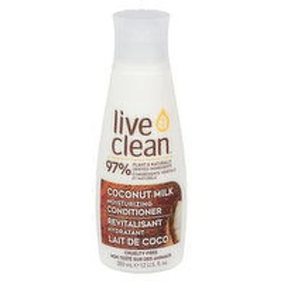 Live Clean - Moisturizing Conditioner - Coconut Milk, 350 Millilitre