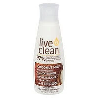 Live Clean - Moisturizing Conditioner - Coconut Milk, 350 Millilitre