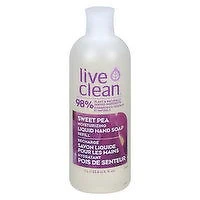 Live Clean - Sweet Pea Moisturizing Liquid Hand Soap Refill, 1 Litre