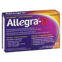 Allegra-D - Allergies & Nasal Congestion, 30 Each