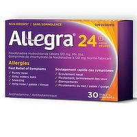 Allegra - Antihistamine - Non-Drowsy 24 Hour, 30 Each