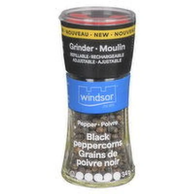 Windsor - Black Peppercorns Grinder, 34 Gram