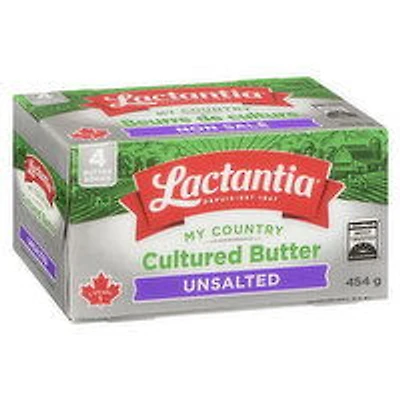 Lactantia - My Country Cultured Unsalted Butter, 454 Gram