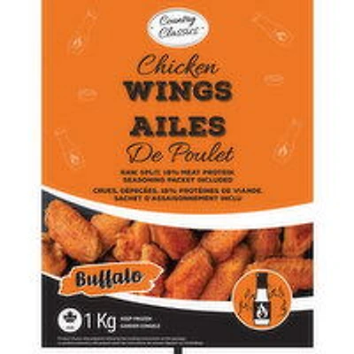 Country Classics - Chicken Wings, Buffalo, 1 Kilogram