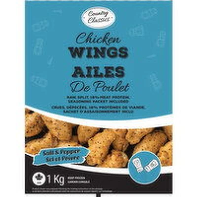 Country Classics - Chicken Wings, Salt and Pepper, 1 Kilogram