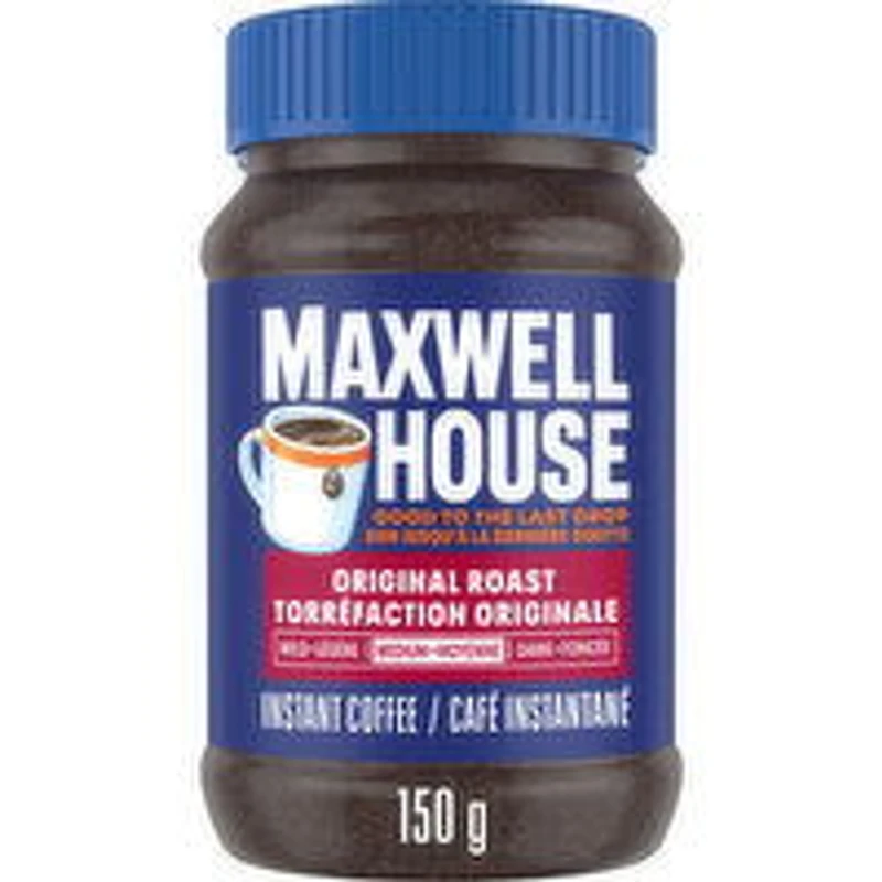 Maxwell House - Instant Coffee Original Roast, 150 Gram
