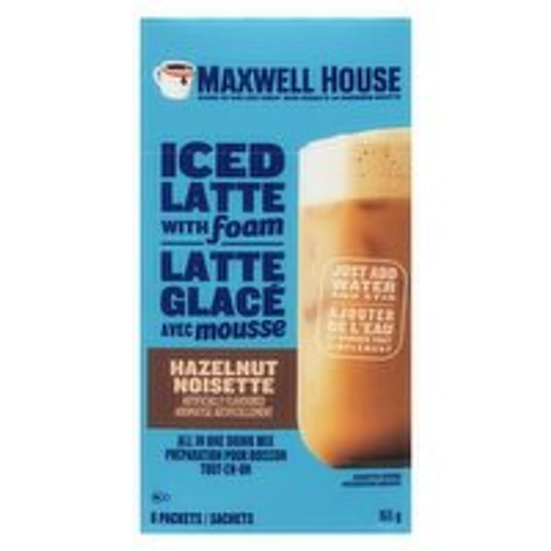 Maxwell House - Iced Latte Foam Hazelnut, 165 Gram