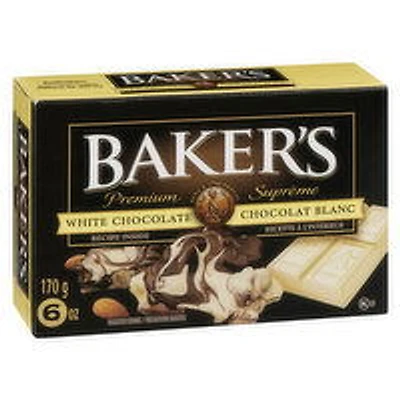 BAKER'S - BAKERS White Chocolate Squares, 170 Gram