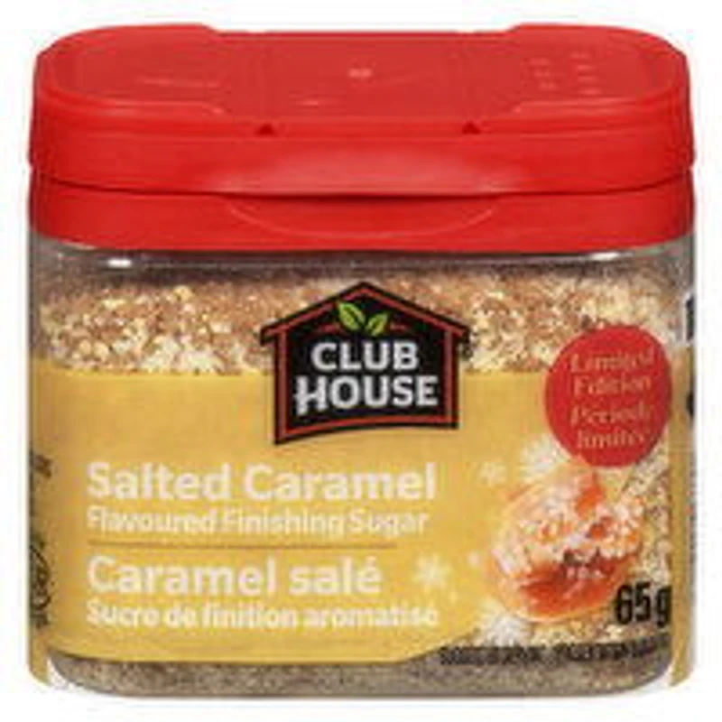 CLUB HOUSE - Salted Caramel Flavoured Finishing Sugar, 65 Gram