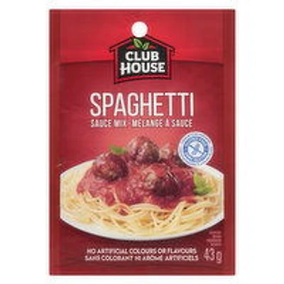CLUB HOUSE - CLUB HOUSE MIX SPAGHETTI SAUCE, 43 Gram