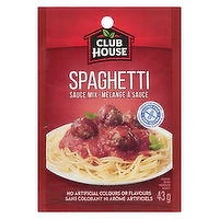 CLUB HOUSE - CLUB HOUSE MIX SPAGHETTI SAUCE, 43 Gram