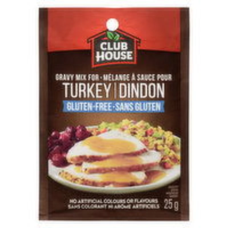 Club House - Turkey Gravy Mix - Gluten Free, 25 Gram