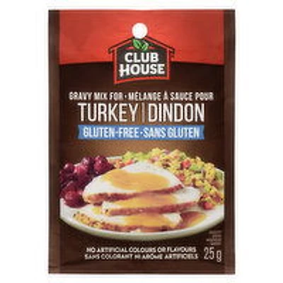 Club House - Turkey Gravy Mix - Gluten Free, 25 Gram