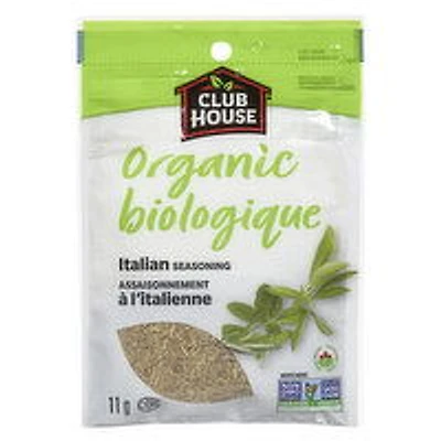 CLUB HOUSE - Organic Italian Seasoning, 11 Gram