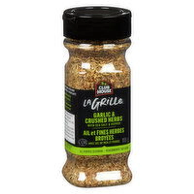CLUB HOUSE - La Grille All Purpose Seasoning, Garlic & Crushed Herbs, 155 Gram