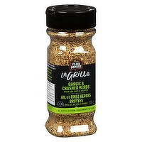 CLUB HOUSE - La Grille All Purpose Seasoning, Garlic & Crushed Herbs, 155 Gram