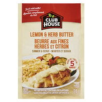 CLUB HOUSE - Lemon & Herb Butter Sauce Mix, 24 Gram