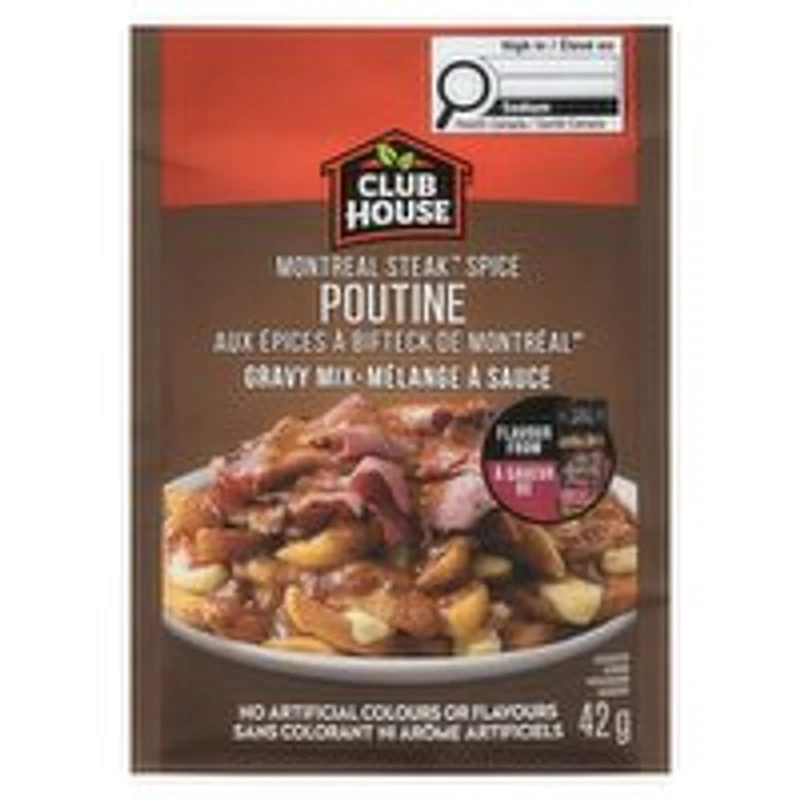 CLUB HOUSE - Montreal Steak Spice Poutine Gravy Mix, 42 Gram