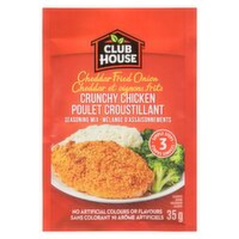 ClubHouse - Cheddar Fried Onion Crunchy Chicken Seasoning Mix, 35 Gram