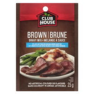 CLUB HOUSE - Brown Gravy Mix - Less Salt, 25 Gram