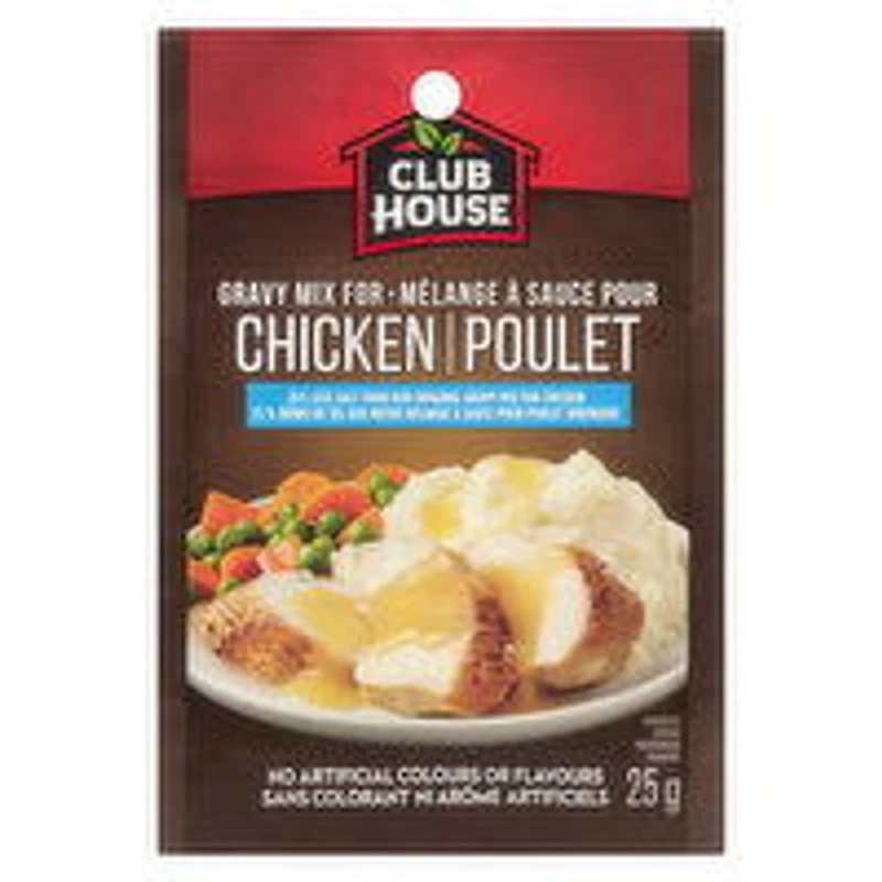Club House - Chicken Gravy Mix - Less Salt, 25 Gram