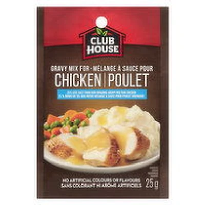 Club House - Chicken Gravy Mix - Less Salt, 25 Gram
