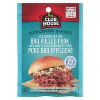 CLUB HOUSE - Slow Cooker BBQ Pulled Pork Mix, 45 Gram