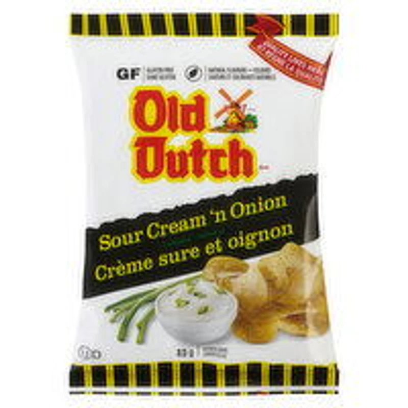 Old Dutch - Potato Chips, Sour Cream & Onion, 40 Gram