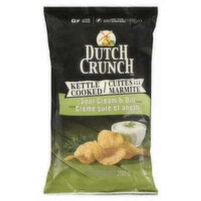 Dutch Crunch - Potato Chips Kettle Cooked Sour Cream Dill, 200 Gram