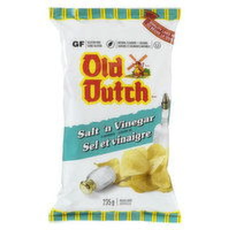 Old Dutch - Salt n Vinegar Potato Chips, 235 Gram