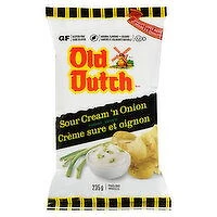Old Dutch - Sour Cream & Onion Potato Chips, 235 Gram