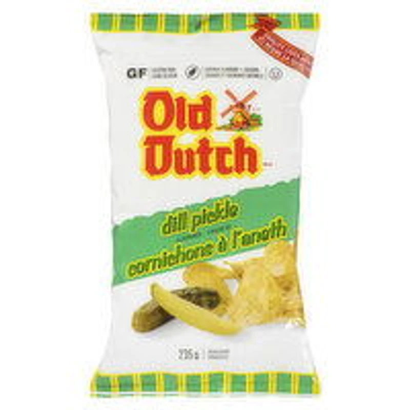 Old Dutch - Dill Pickle Potato Chips, 235 Gram