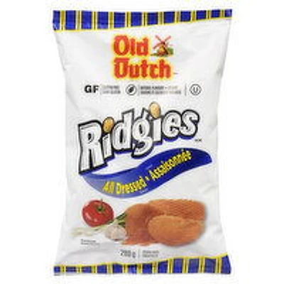 Old Dutch - Ridgies All Dressed Potato Chips, 200 Gram