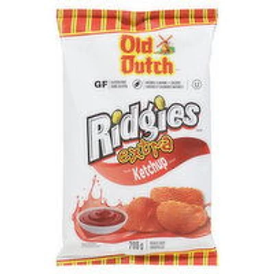 Old Dutch - Ridgies Extra Ketchup Potato Chips, 200 Gram