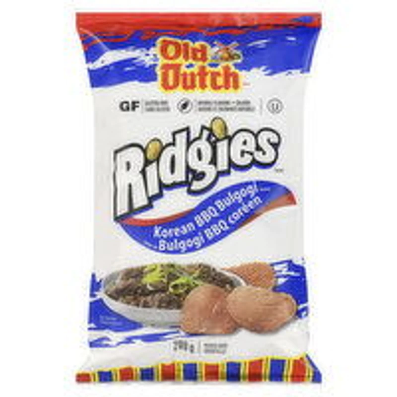 Old Dutch - Ridges Korean BBQ Bulgogi Potato Chips, 200 Gram