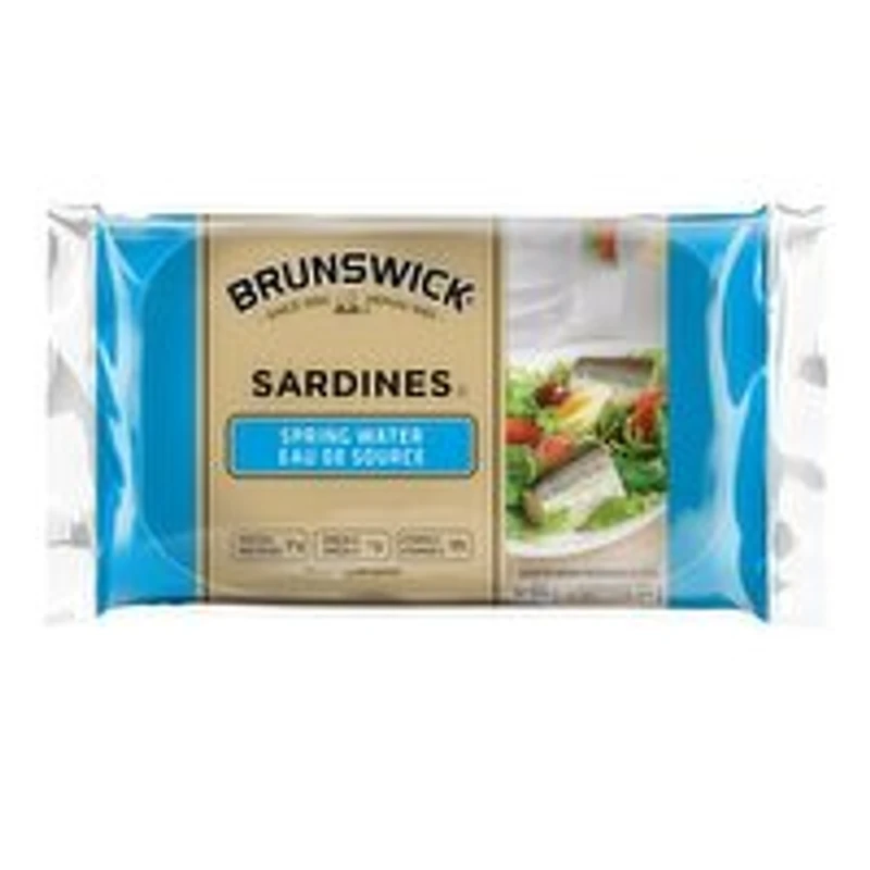 Brunswick - Sardine Fillets in Spring Water, 100 Gram