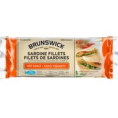 Brunswick - Sardine Fillets in Hot Sauce, 100 Gram