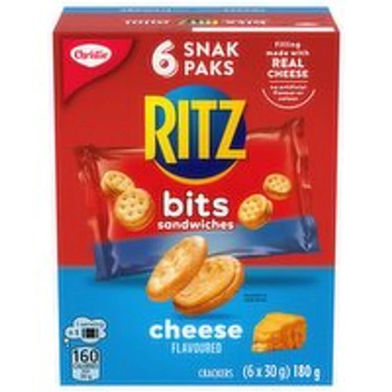 Christie - Ritz Bits Sandwiches Cheese Flavoured Crackers, 6 Each