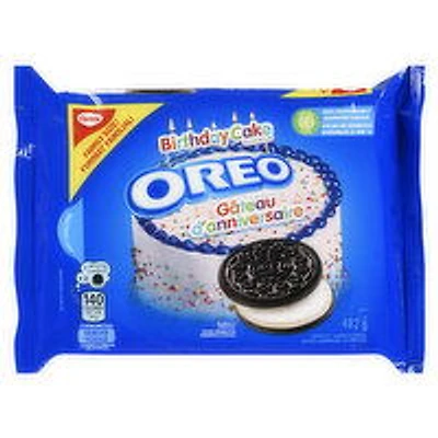 Christie - Oreo Birthday Cake Creme Sandwich Cookies, 482 Gram