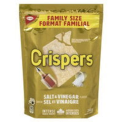 Christie - Crispers, Salt & Vinegar Crackers Fam. Size, 240 Gram