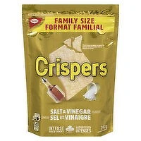 Christie - Crispers, Salt & Vinegar Crackers Fam. Size, 240 Gram