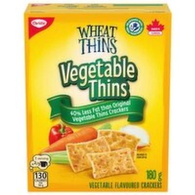 Wheat Thins - Vegetable Thins Crackers, 40% Less Fat than Original, 180 Gram