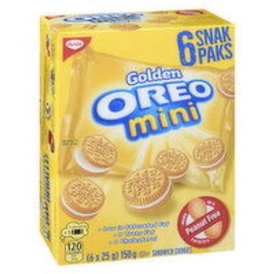 Christie - Golden Oreo Mini Snak Pak, 6 Each