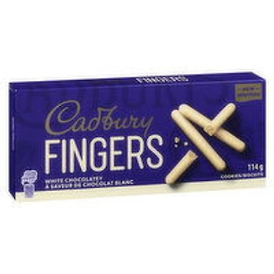 Cadbury - Fingers White chocolate  114g, 114 Gram