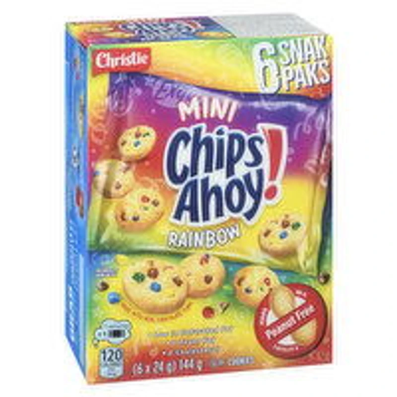 Christie - Chips Ahoy Minis Rainbow, 6 pack, 144 Gram